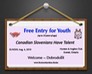 Free Entry For Youth